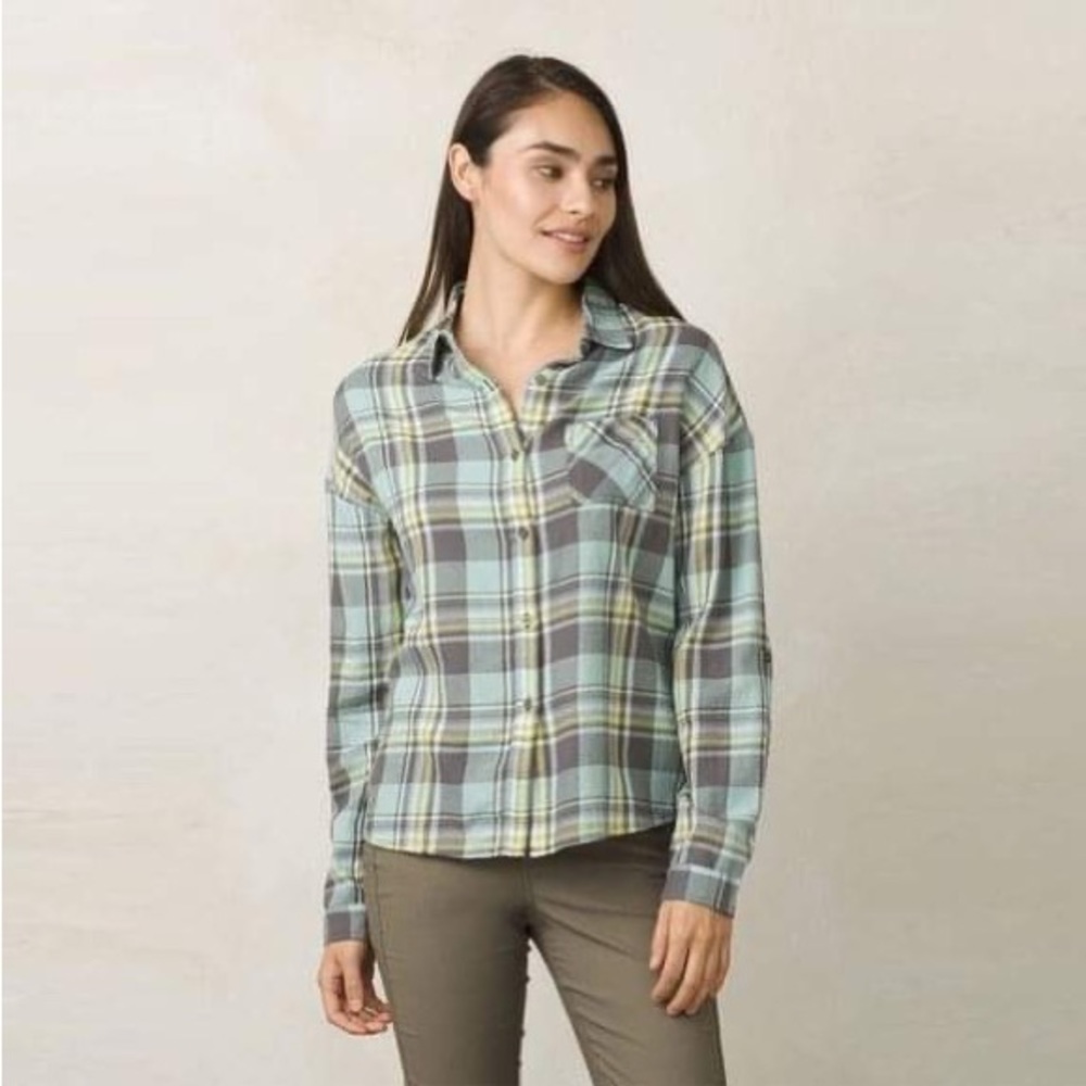 prAna Women’s Gravel Percy Flannel Buttondown